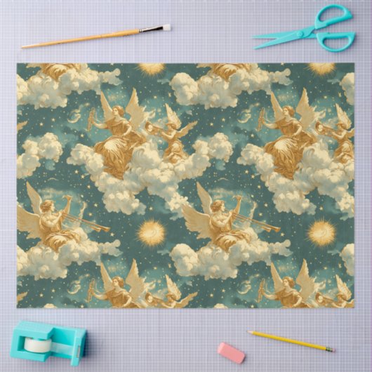 A Singing Angel Choir Series Design #13 Tissuepapier (Craft)