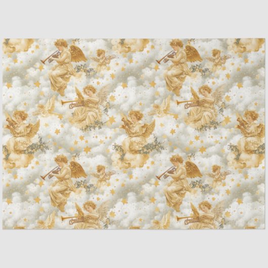 A Singing Angel Choir Series Design #15 Tissuepapier (Voorkant)