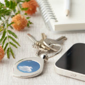 A single cloud sleutelhanger (Zijkant)