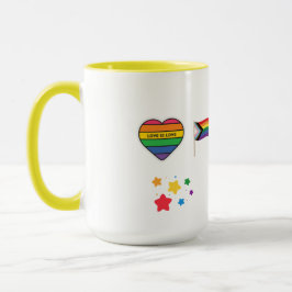 A SIP OF PRIDE, LGBTQ HAPPY TO BE ME CERAMIC MUG MOK