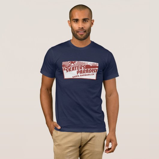 A Skater's Paradise - Navy T-shirt (Voorkant volledig)