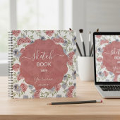 A Sketchbook in Cool, Earthy Roses Notitieboek