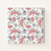 A Sketchbook in Cool, Earthy Roses Notitieboek (Achterkant)