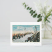 A Ski Tournament Jump Briefkaart (Staand voorkant)