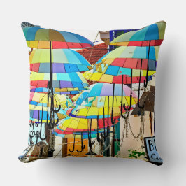 A Sky of Umbrellas in Siem Reap Kussen