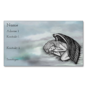 A Slaappe Angel-Visitekaartjes Magnetisch Visitekaartje