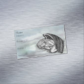 A Slaappe Angel-Visitekaartjes Magnetisch Visitekaartje (Voorbeeld)