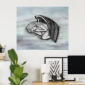 A sleeping Angel on the heavens clouds Poster (Thuiskantoor)