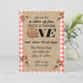 A Slice of Fun 1st Birthday Kaart (Staand voorkant)