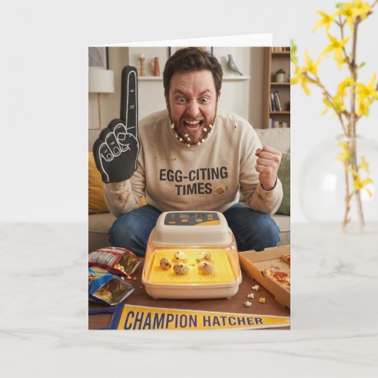 A Small Crack, A Big Celebration Kaart (Gele Bloem)