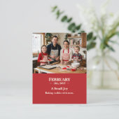 A Small Joy February Memory Photo Postcard Briefkaart (Staand voorkant)