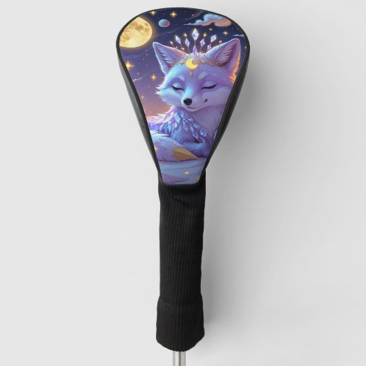 A small Star Whisper Moonlit Fox sleeping peaceful Golfheadcover (Voorkant)
