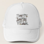 a smart happy new year design for cars lovers  trucker pet (Voorkant)