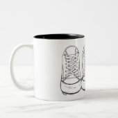A+ Sneakers van leerkrachten Onderwijs Gift Mok (Links)