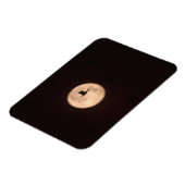 A Snow Goose Against A Full Moon | New Mexico Magneet (Linkerzijde)