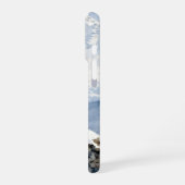 A Snow Leopard on Snowy Peak iPhone Hoesje (Linkerkant)