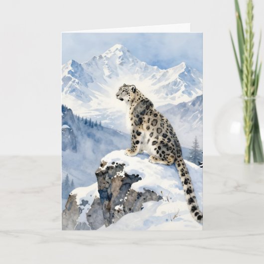 A Snow Leopard Poem Kaart (Voorkant)