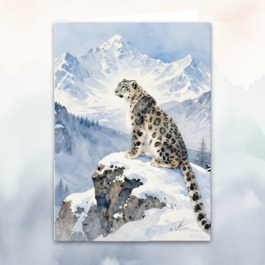 A Snow Leopard Poem Kaart