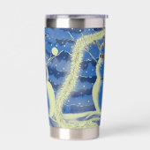 A Snowman Christmas Geïsoleerde Drinkbeker (Links)