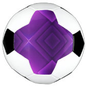A soccer ball with a unique geometric purple  voetbal (Gedraaid)