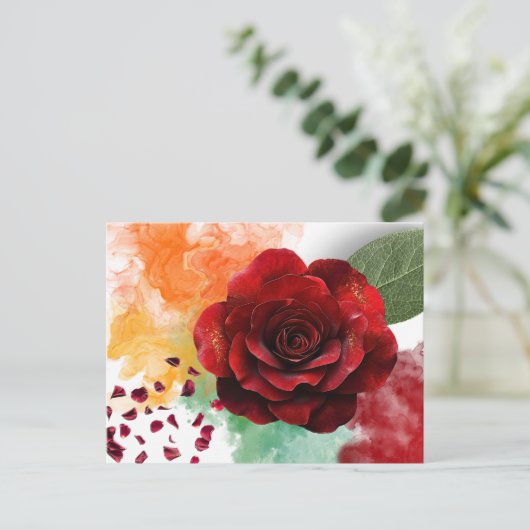 A Soft Bloom Inspirational Postcard Briefkaart (Staand voorkant)