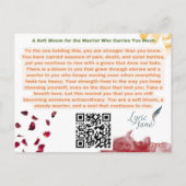 A Soft Bloom Inspirational Postcard Briefkaart (Achterkant)