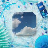 A softness to the clouds papieren bordje (Feest)