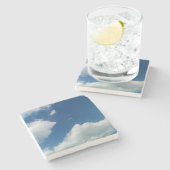 A softness to the clouds stenen onderzetter (Zijkant)