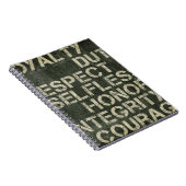 A soldaten waardes notitieboek (Rechterzijde)