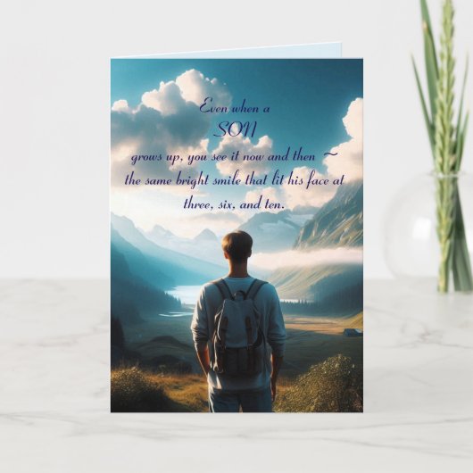 A SON BIRTHDAY CARD BEDANKKAART (Voorkant)