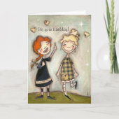 A Song and A Smile - Birthday Kaart (Voorkant)