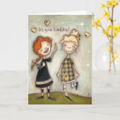 A Song and A Smile - Birthday Kaart (Gele Bloem)