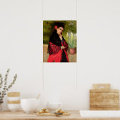 A Spain Beauty, 1872 (olie op doek) Poster (Keuken)