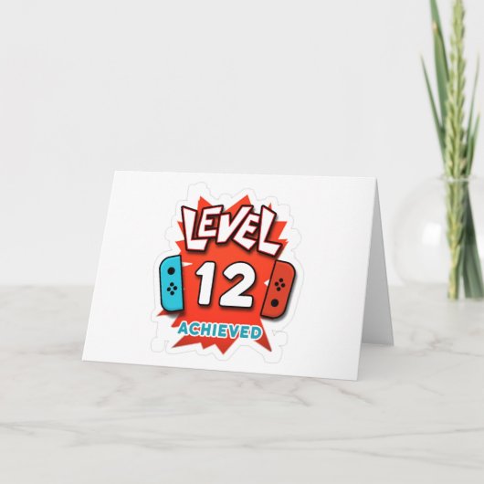 A **SPECIAL BOY ON **12th** VERJAARDAG KAART (Voorkant)