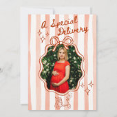 A special Delivery Photo Red Invitation Kaart (Achterkant)