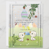 A Special Message from the Easter Bunny Watercolor (Achterkant)