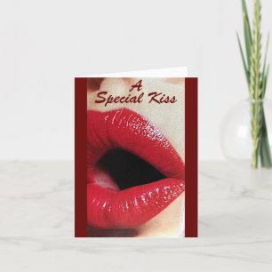 A **SPECIALE KISS** VOOR MIJN FAVORIETE VALENTIJN KAART