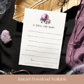 A Spell for Baby Halloween Baby Shower Wishes Card Kaart