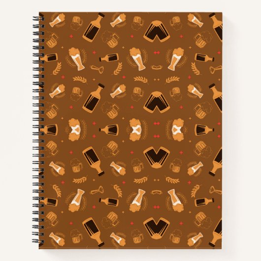 A spiral notebook with a brown cover notitieboek (Voorkant)