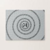 A sPIral op Pi klikt aanpast Grijze Kleur van de V Legpuzzel (Horizontaal)