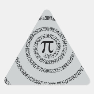 A sPIral op Pi klikt aanpast Grijze Kleur van de V Sticker