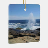 A Splash of Adventure at Schoodic Point Keramisch Ornament (Rechts)