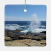 A Splash of Adventure at Schoodic Point Keramisch Ornament (Achterkant)