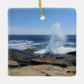 A Splash of Adventure at Schoodic Point Keramisch Ornament (Voorkant)