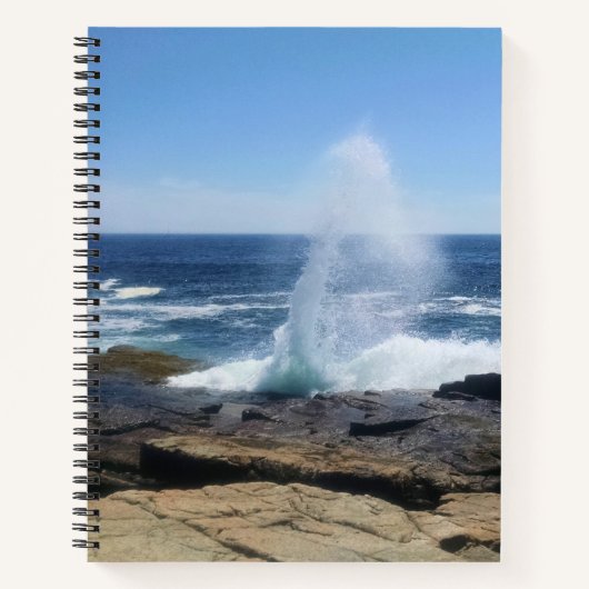 A Splash of Adventure at Schoodic Point Notitieboek (Voorkant)