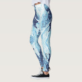 A Splash Of Aqua Blue Leggings (Links)