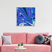 A Splash of Blue  16x16 Canvas Afdruk (Insitu (Woonkamer))