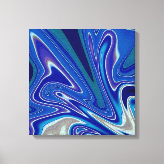 A Splash of Blue  16x16 Canvas Afdruk (Voorkant)