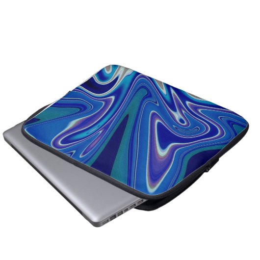 A Splash of Blue Laptop Sleeve (Voorkant onderkant)