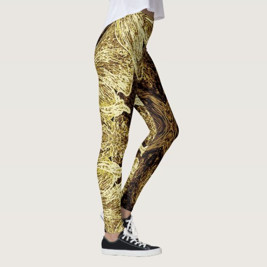 A Splash Of Golden Brown 2 Leggings (Rechts)